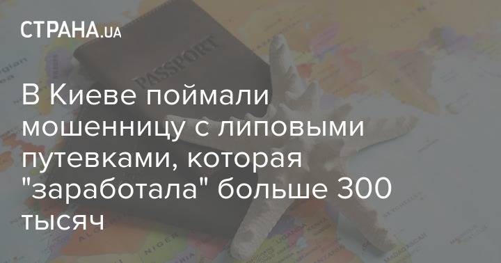 В Киеве поймали мошенницу с липовыми путевками, которая "заработала" больше 300 тысяч - strana.ua - Турция - Египет - Киев