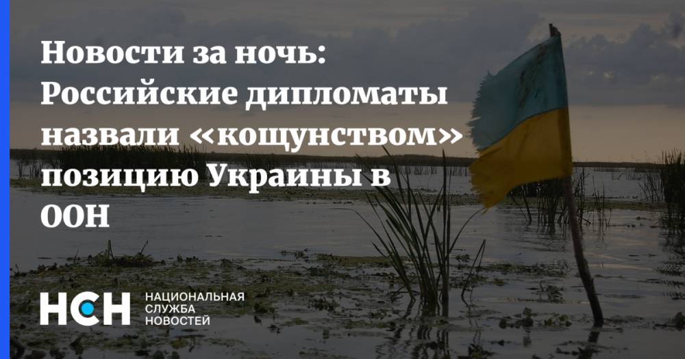Новости за ночь: Российские дипломаты назвали «кощунством» позицию Украины в ООН - nsn.fm - Россия - Украина - Киев