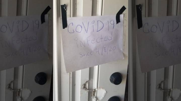 Мужчина оставил на двери записку, что болен COVID-19, чтобы избежать ареста - usa.one - Сша - штат Флорида