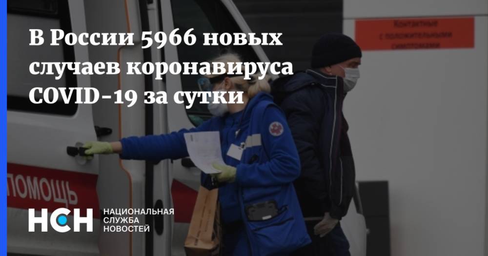В России 5966 новых случаев коронавируса COVID-19 за сутки - nsn.fm - Россия
