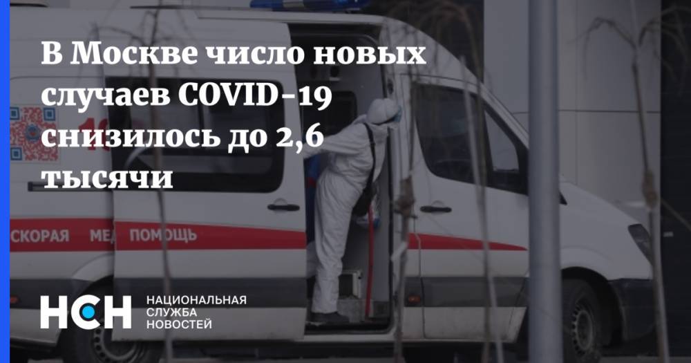 В Москве число новых случаев COVID-19 снизилось до 2,6 тысячи - nsn.fm - Москва - Московская обл.