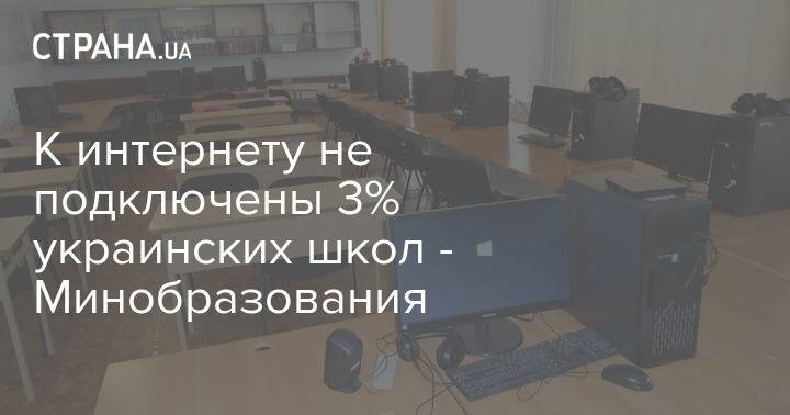 Любомира Мандзий - К интернету не подключены 3% украинских школ - Минобразования - strana.ua - Украина