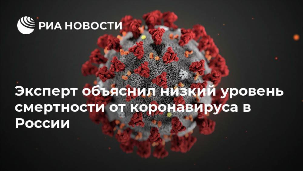 Иван Коновалов - Эксперт объяснил низкий уровень смертности от коронавируса в России - ria.ru - Россия - Москва - Сша