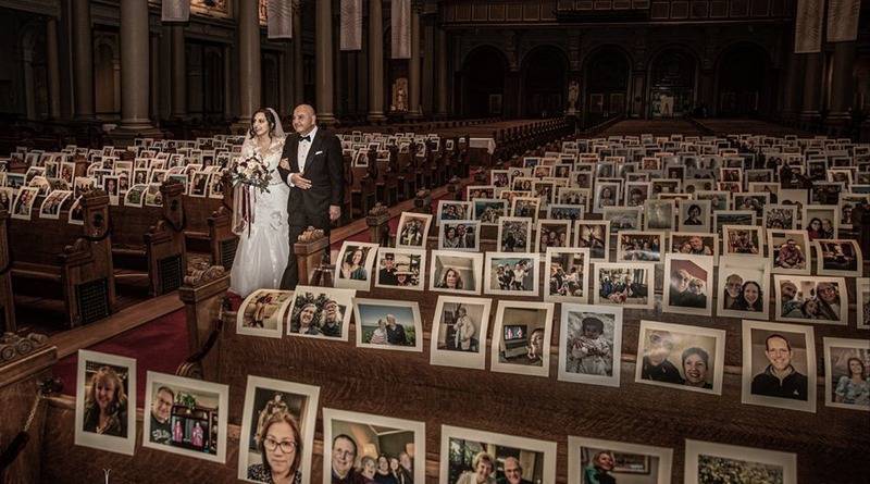 Карантинная свадьба: пустая церковь и фотографии на стульях вместо гостей - usa.one - Сан-Франциско - штат Калифорния