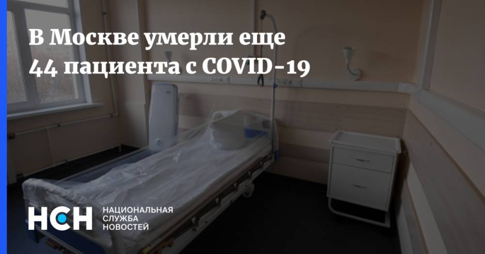 В Москве умерли еще 44 пациента с COVID-19 - nsn.fm - Москва