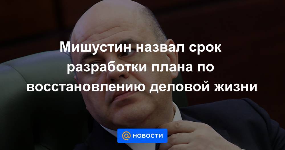 Мишустин назвал срок разработки плана по восстановлению деловой жизни - news.mail.ru - Россия