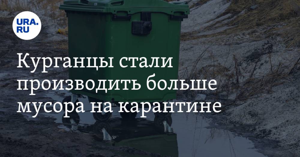 Курганцы стали производить больше мусора на карантине - ura.news - Курганская обл. - Зауралья
