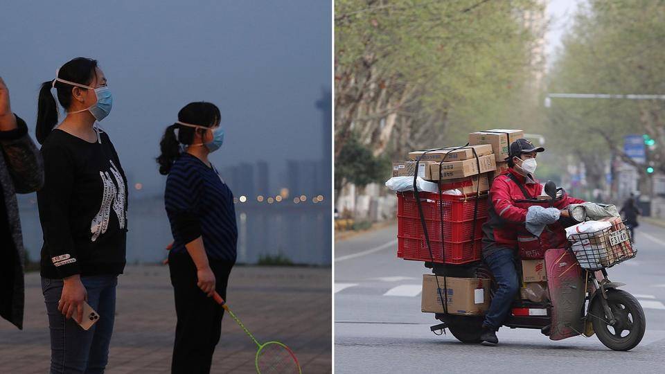 Фото: Китайский город Ухань постепенно "оживает" после карантина - ren.tv - Китай - Ухань