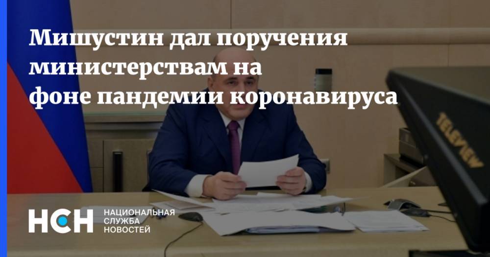 Мишустин дал поручения министерствам на фоне пандемии коронавируса - nsn.fm - Россия