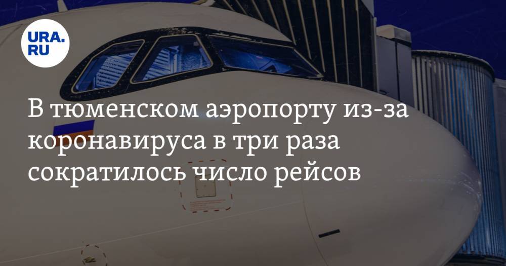 В тюменском аэропорту из-за коронавируса в три раза сократилось число рейсов - ura.news - Москва - Тюмень