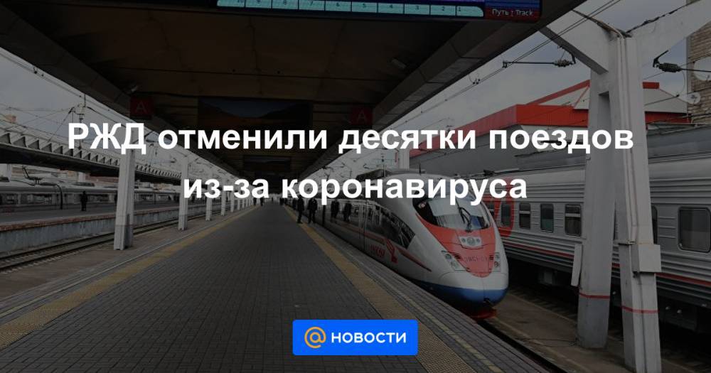 РЖД отменили десятки поездов из-за коронавируса - news.mail.ru - Санкт-Петербург - Москва