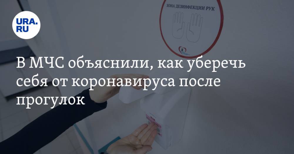 В МЧС объяснили, как уберечь себя от коронавируса после прогулок - ura.news - Россия