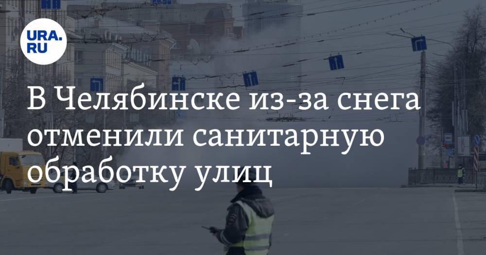 В Челябинске из-за снега отменили санитарную обработку улиц - ura.news - Челябинск