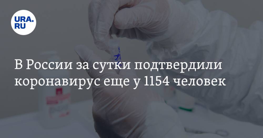 В России за сутки подтвердили коронавирус еще у 1154 человек - ura.news - Россия - Санкт-Петербург - Москва - Московская обл. - республика Карачаево-Черкесия