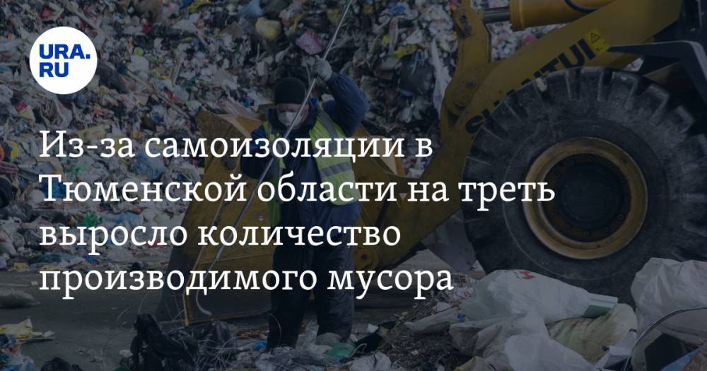 Из-за самоизоляции в Тюменской области на треть выросло количество производимого мусора - ura.news - Тюменская обл.