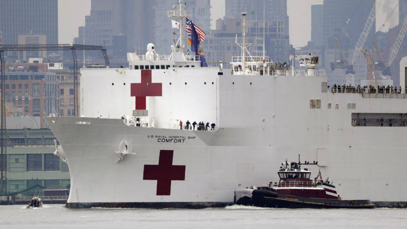 Член экипажа корабля-госпиталя в Нью-Йорке заразился коронавирусом - golos-ameriki.ru - Сша - Нью-Йорк - Нью-Йорк