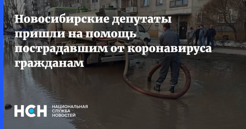 Новосибирские депутаты пришли на помощь пострадавшим от коронавируса гражданам - nsn.fm - Новосибирск - Новосибирская обл.