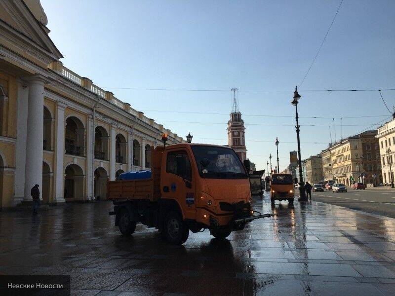Коммунальщики Петербурга начали обрабатывать дороги дезинфицирующим средством - inforeactor.ru - Санкт-Петербург