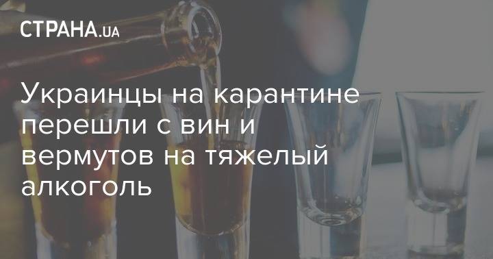 Украинцы на карантине перешли с вин и вермутов на тяжелый алкоголь - strana.ua - Украина