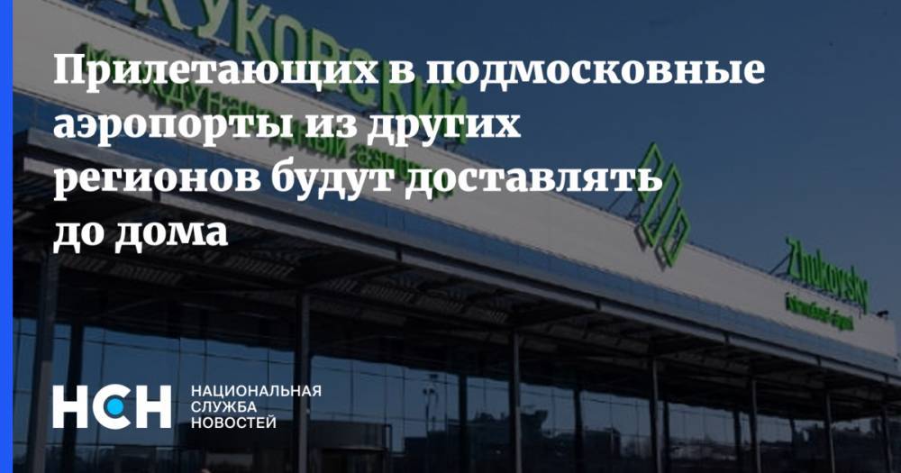 Прилетающих в подмосковные аэропорты из других регионов будут доставлять до дома - nsn.fm - Московская обл.