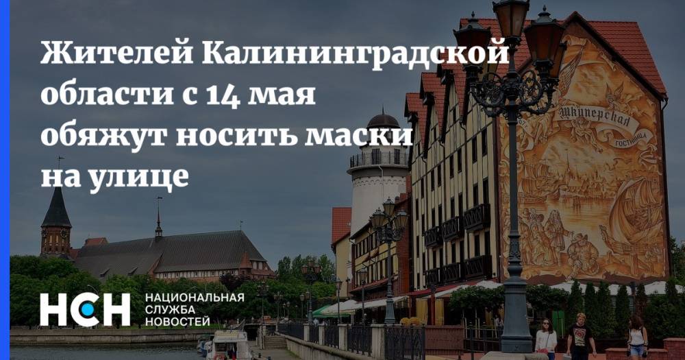 Жителей Калининградской области с 14 мая обяжут носить маски на улице - nsn.fm - Калининградская обл.