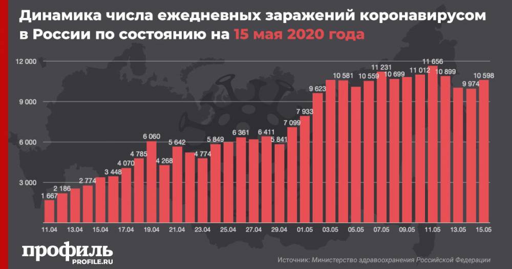 В России за сутки у 10598 человек подтвердили коронавирус - profile.ru - Россия
