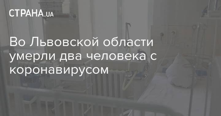 Во Львовской области умерли два человека с коронавирусом - strana.ua - Львовская обл.
