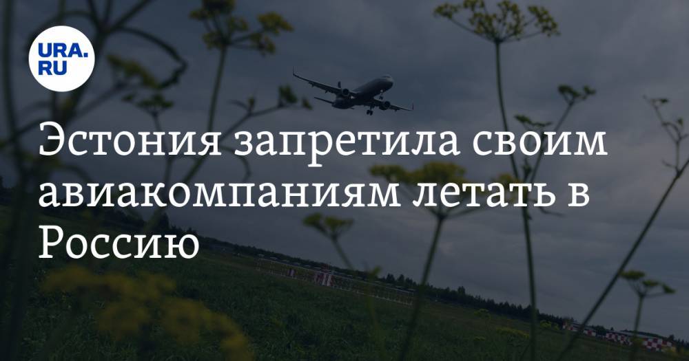 Эстония запретила своим авиакомпаниям летать в Россию - ura.news - Россия - Турция - Эстония - Швеция - Таллин