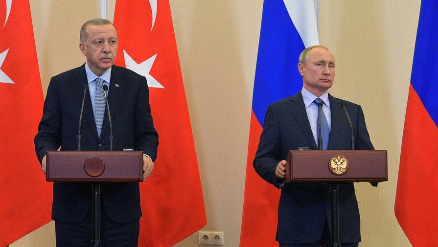 Владимир Путин - Тайип Эрдоган - Путин и Эрдоган провели телефонный разговор по Сирии - gazeta.ru - Россия - Турция - Сирия