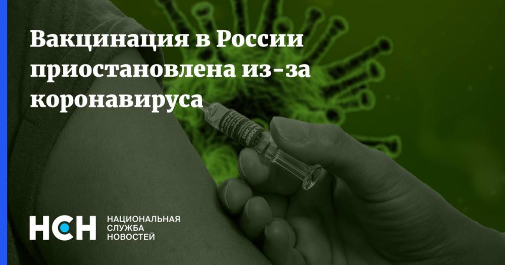 Олег Гриднев - Вакцинация в России приостановлена из-за коронавируса - nsn.fm - Россия