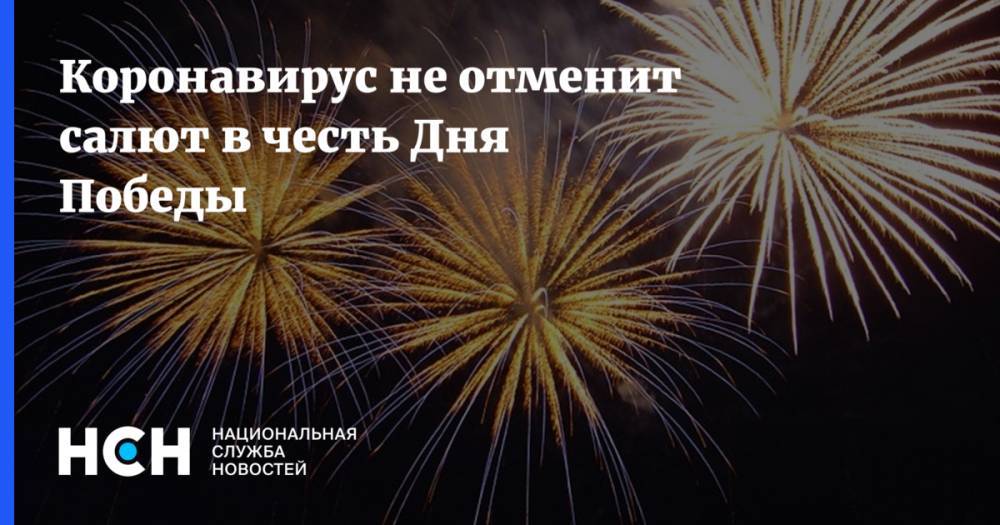 Коронавирус не отменит салют в честь Дня Победы - nsn.fm - Россия - Москва