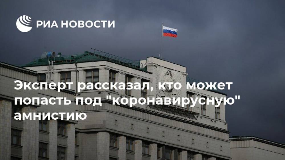 Эксперт рассказал, кто может попасть под "коронавирусную" амнистию - ria.ru - Москва