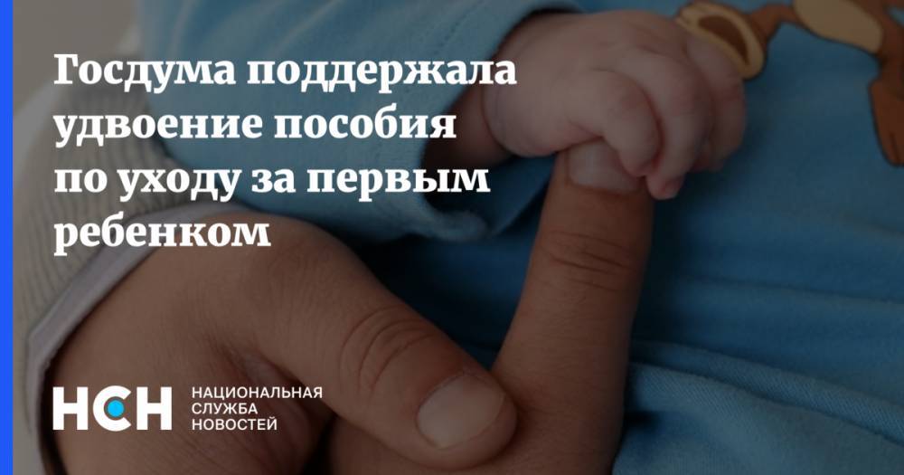 Владимир Путин - Госдума поддержала удвоение пособия по уходу за первым ребенком - nsn.fm - Россия