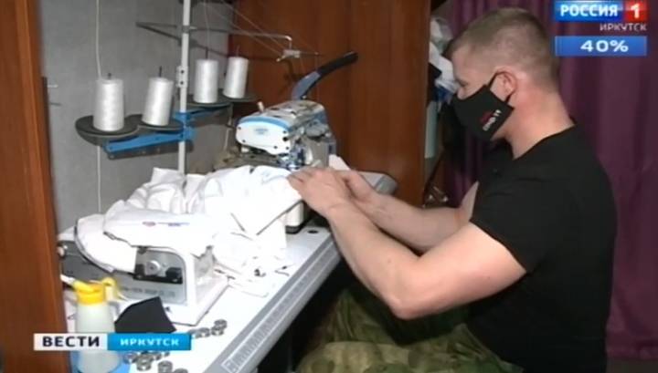 Боец Росгвардии сшил 400 защитных масок для больницы и детдома - vesti.ru - Иркутская обл.