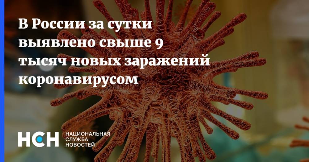 В России за сутки выявлено свыше 9 тысяч новых заражений коронавирусом - nsn.fm - Россия
