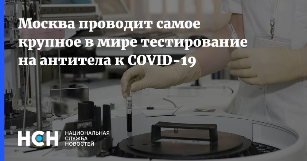 Алексей Хрипун - Москва проводит самое крупное в мире тестирование на антитела к COVID-19 - nsn.fm - Москва