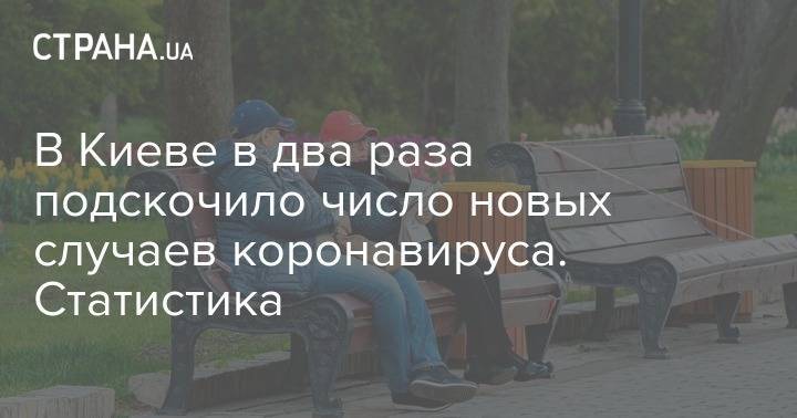 В Киеве в два раза подскочило число новых случаев коронавируса. Статистика - strana.ua - Киев