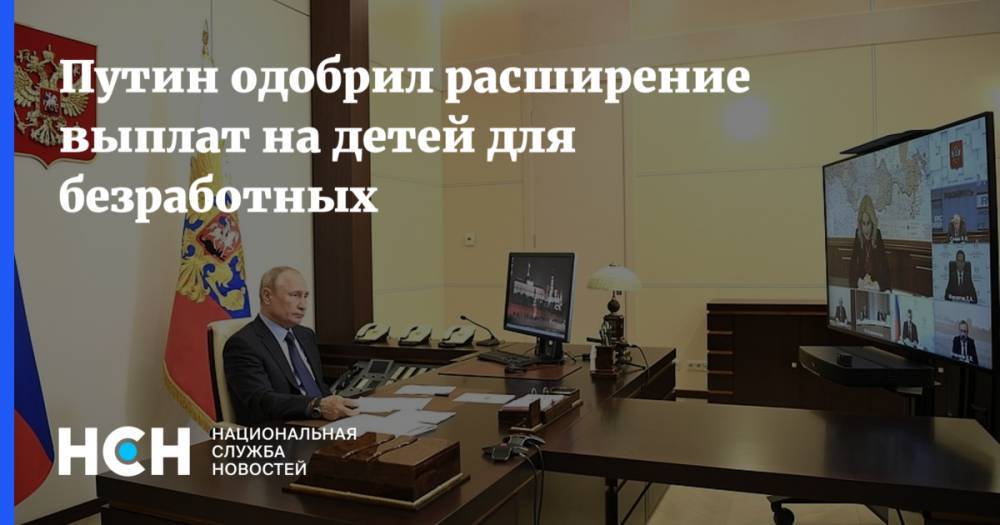 Владимир Путин - Путин одобрил расширение выплат на детей для безработных - nsn.fm - Россия