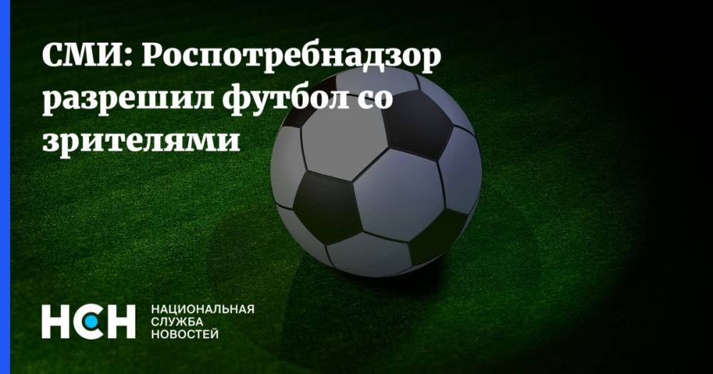 СМИ: Роспотребнадзор разрешил футбол со зрителями - nsn.fm - Россия