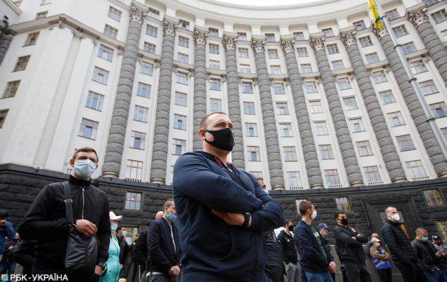 Из-за акции под Кабмином в Киеве правоохранители перекрыли несколько улиц - rbc.ua - Украина - Киев