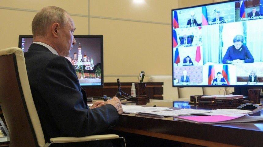 Владимир Путин - Путин рассказал, как будет происходить выход страны из режима самоизоляции - 5-tv.ru - Россия