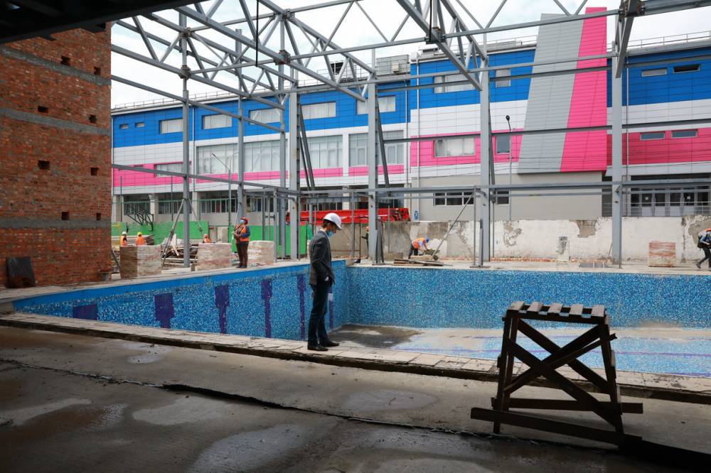 В центре Запорожье продолжают реконструкцию открытого бассейна, – фото - inform.zp.ua - Запорожье