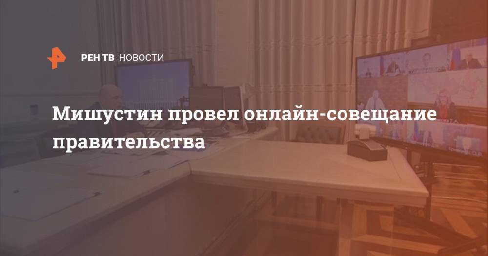 Мишустин провел онлайн-совещание правительства - ren.tv - Россия