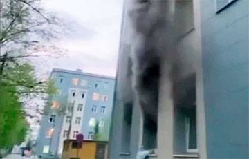 Пожар в московской больнице для инфицированных коронавирусом попал на видео - charter97.org - Москва