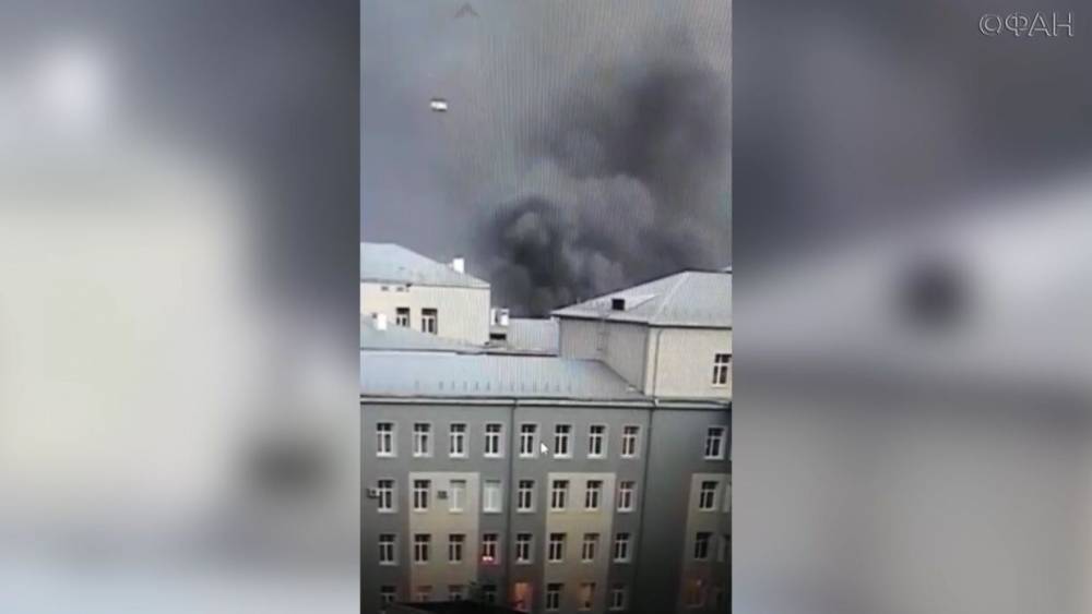 Один человек погиб при пожаре в «коронавирусной» больнице. - riafan.ru - Москва