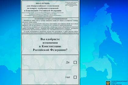 Владимир Путин - Россиянам показали бюллетень для голосования по поправкам в Конституцию - lenta.ru - Россия