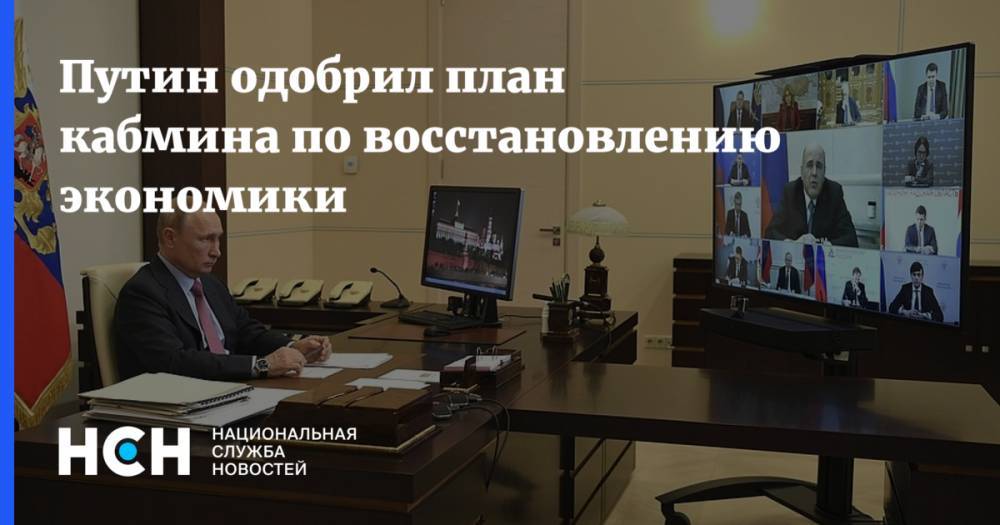 Владимир Путин - Михаил Мишустин - Путин одобрил план кабмина по восстановлению экономики - nsn.fm - Россия