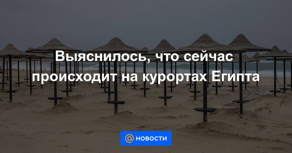 Выяснилось, что сейчас происходит на курортах Египта - news.mail.ru - Египет