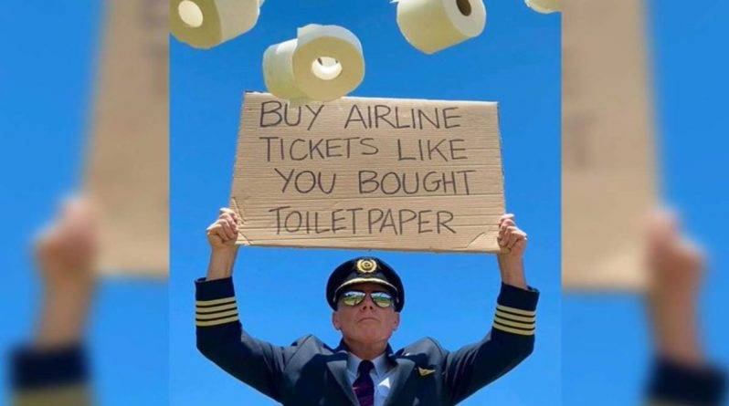Пилот попросил людей «покупать билеты на рейсы», как они «покупали туалетную бумагу» - usa.one - Сша