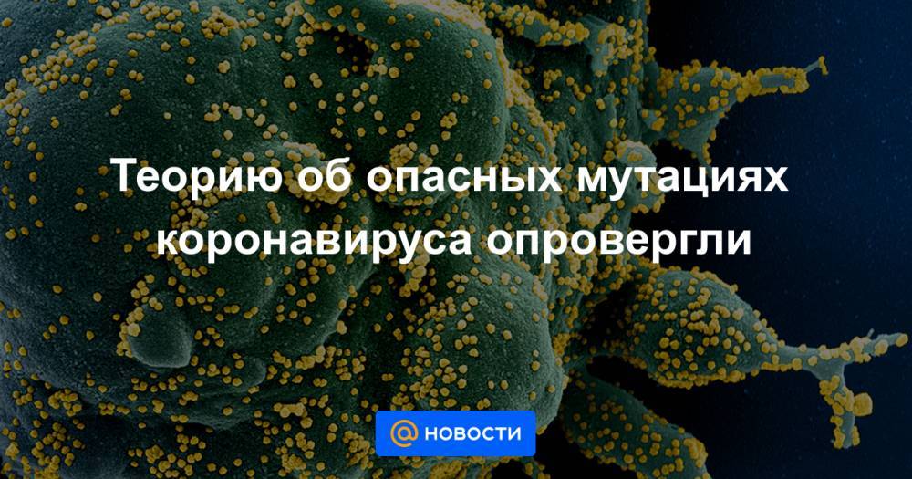 Мария Ван Керкхов - Теорию об опасных мутациях коронавируса опровергли - news.mail.ru